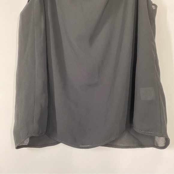 Krisa Black Draped Neck Sleeveless Top. Size XS - Picture 3 of 13
